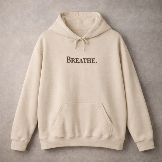 Hoodie "BREATHE. Statement Pullover