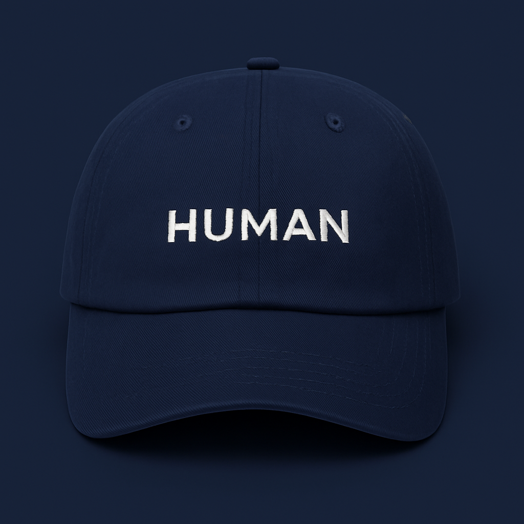 Embroidered “HUMAN” Cap.