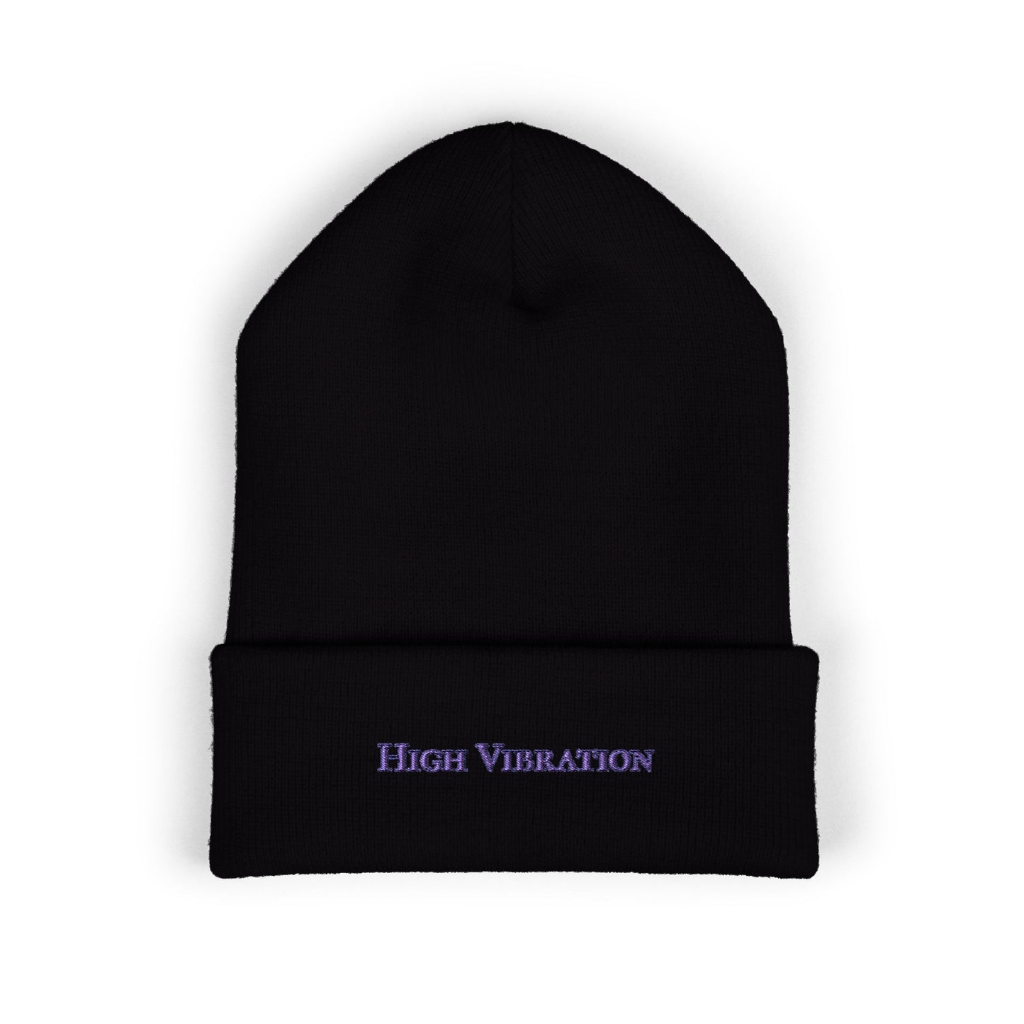 "High Vibration" Embroidered Beanie