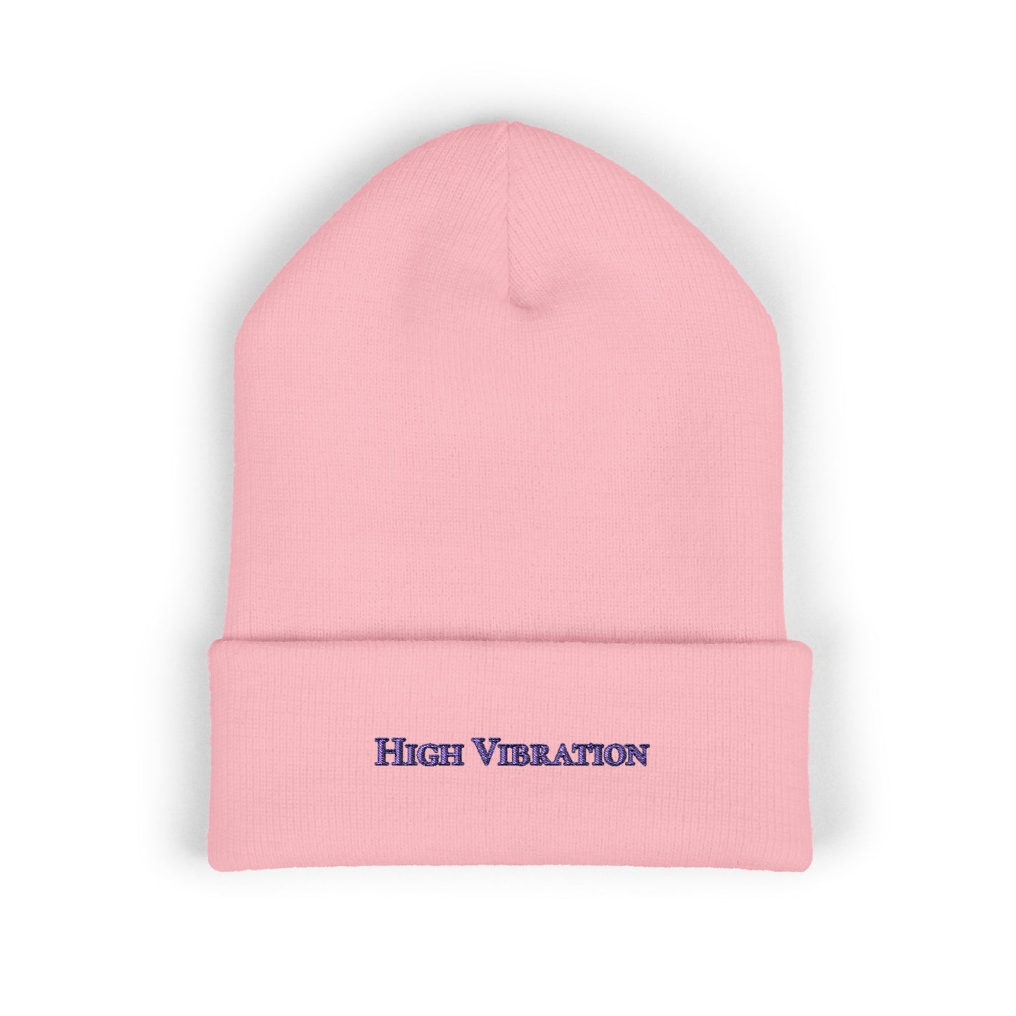 "High Vibration" Embroidered Beanie