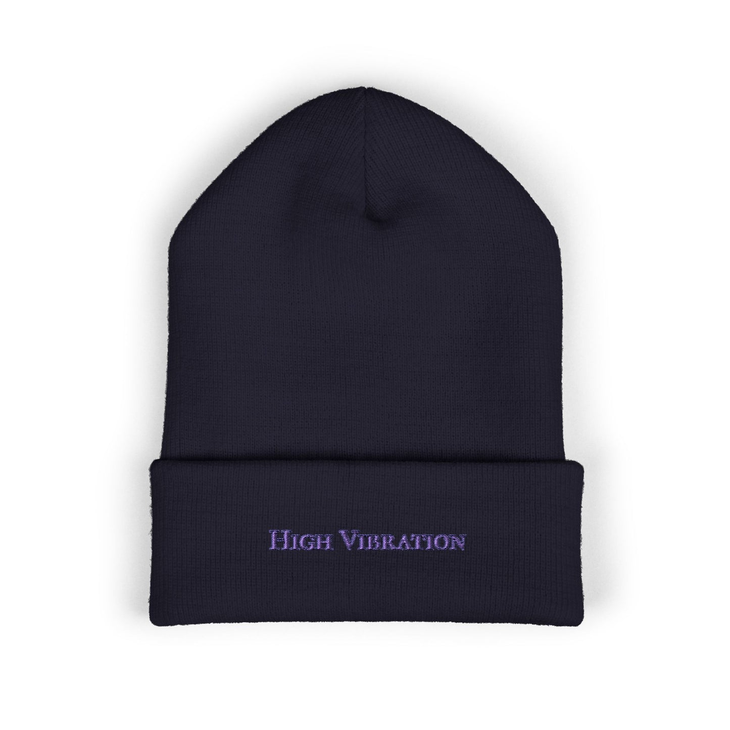 "High Vibration" Embroidered Beanie