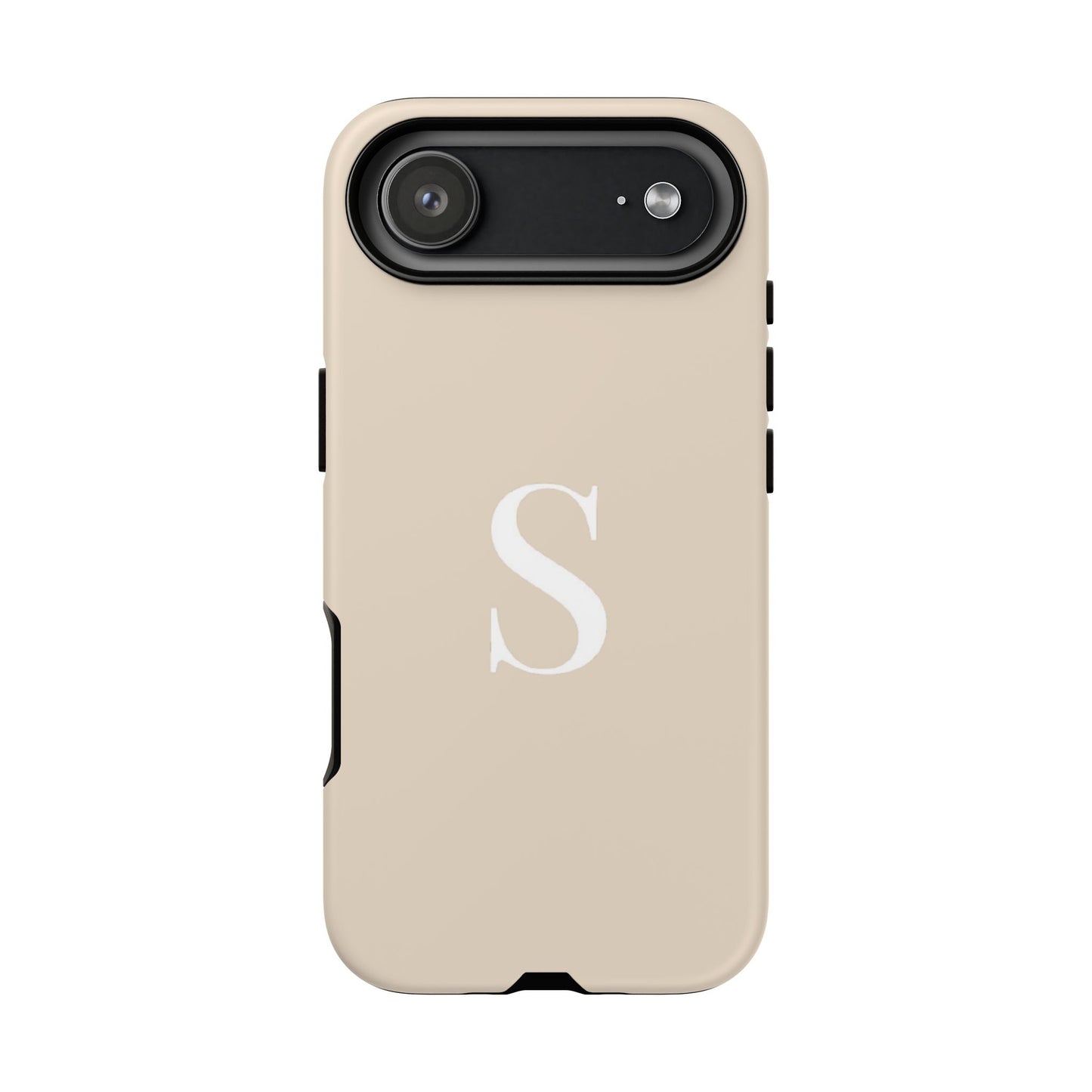 Minimalist Protective iPhone Cover-  Customizable Initial