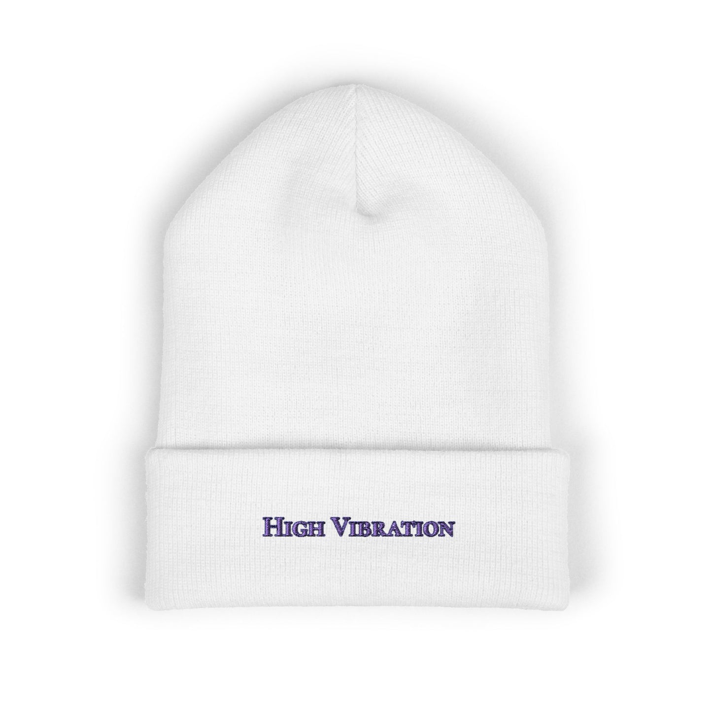 "High Vibration" Embroidered Beanie