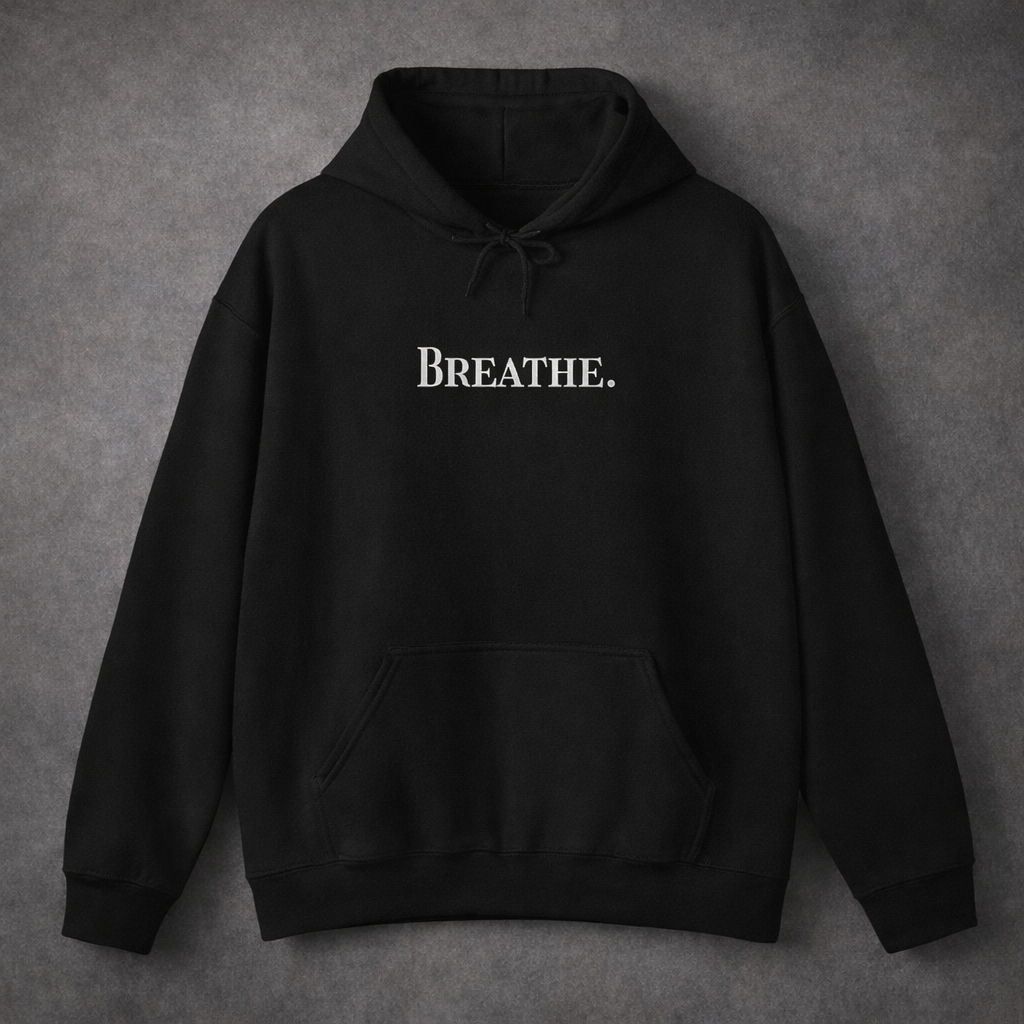 Hoodie "BREATHE. Statement Pullover