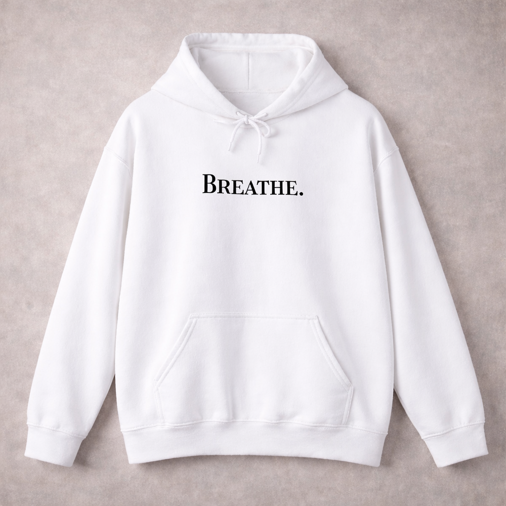 Hoodie "BREATHE. Statement Pullover