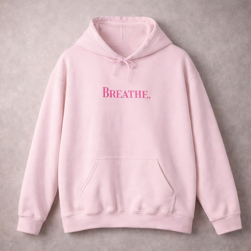 Hoodie "BREATHE. Statement Pullover