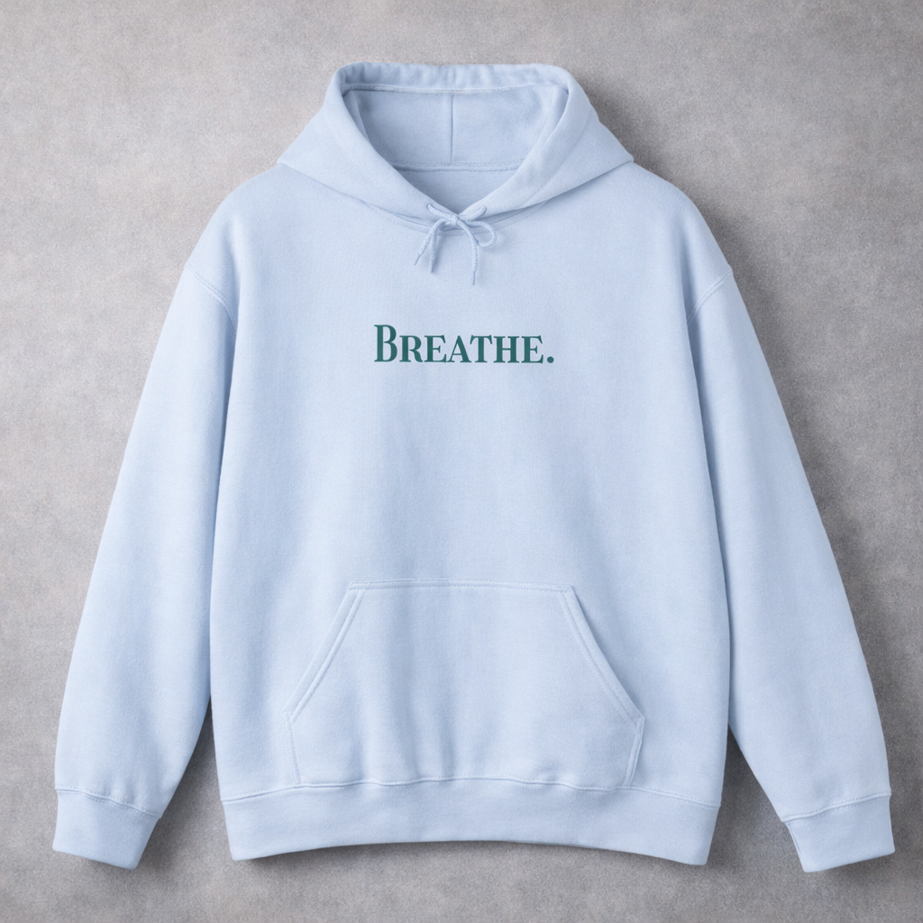 Hoodie "BREATHE. Statement Pullover
